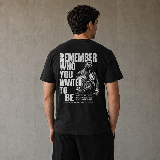 REMEMBER WHO YOU WANTED TO BE – Boxing T-Shirt